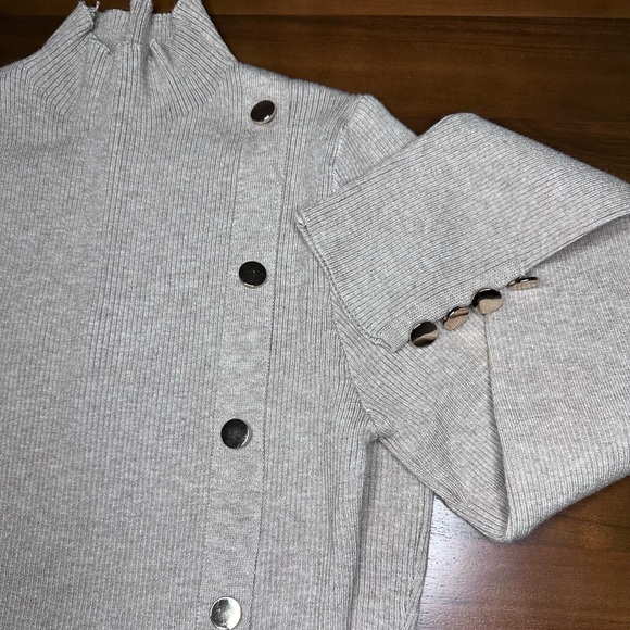 NEUTRAL SOFT SWEATER DRESS - Picture 6 of 8